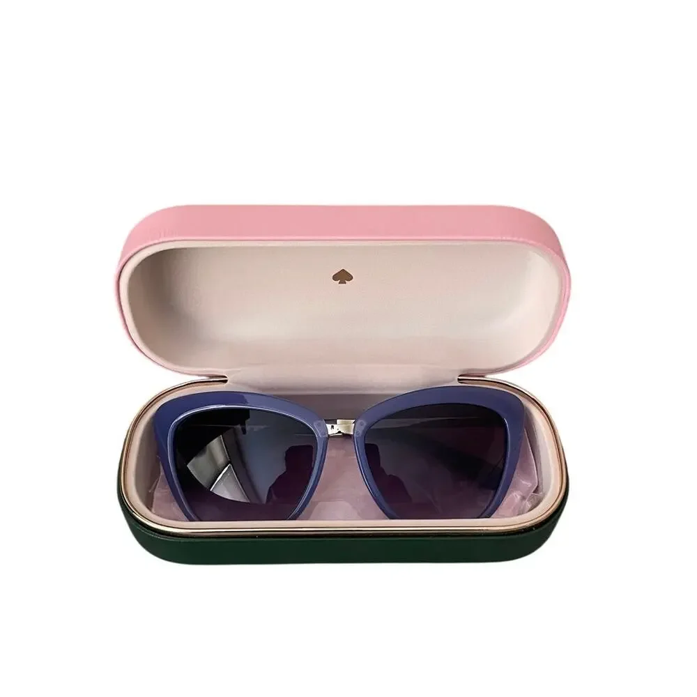 New KATE SPADE NY CISSY O/S EUA Milky Delphiniu Purple Cat Eye Sunglasses